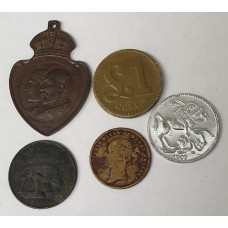 GREAT BRITAIN UK . RARE AND SCARCE . TOKENS, BADGE AND COINS